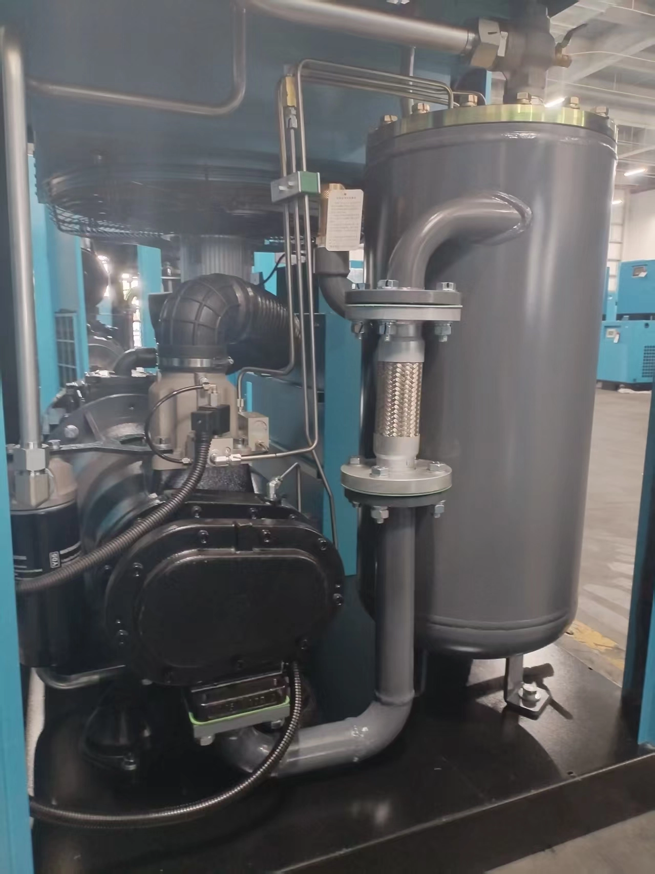 Compresseur &agrave; vis &agrave; fr&eacute;quence variable &agrave; aimant permanent monobloc 75KW 100HP 8Bar LUOYOU