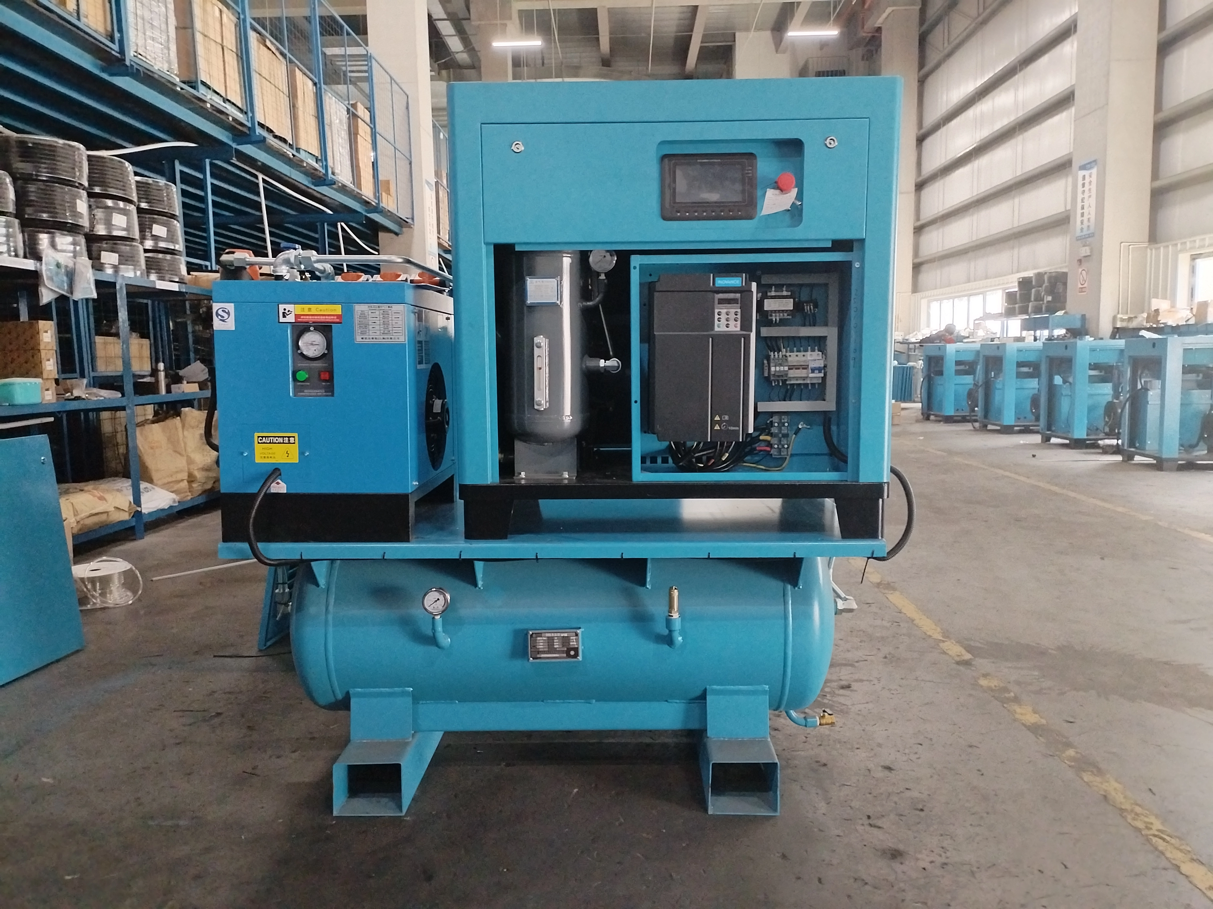 Compresor de Tornillo Industrial de 37kw Especialmente para Corte por L&aacute;ser, Suministro 4 en 1 PM VSD 16 bar, Dise&ntilde;o Compacto