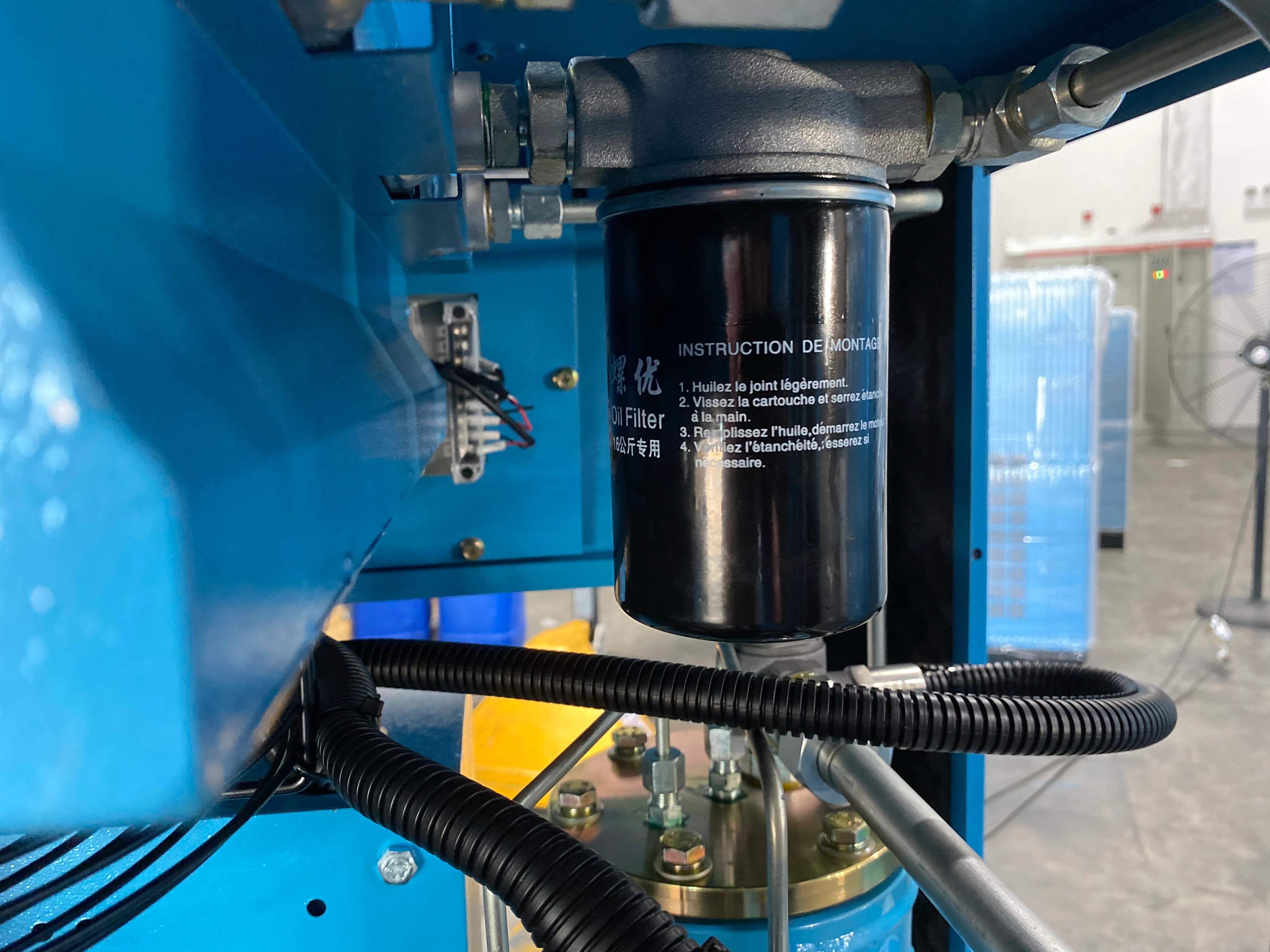 Compresseur &agrave; vis pour d&eacute;coupe laser de pr&eacute;cision
