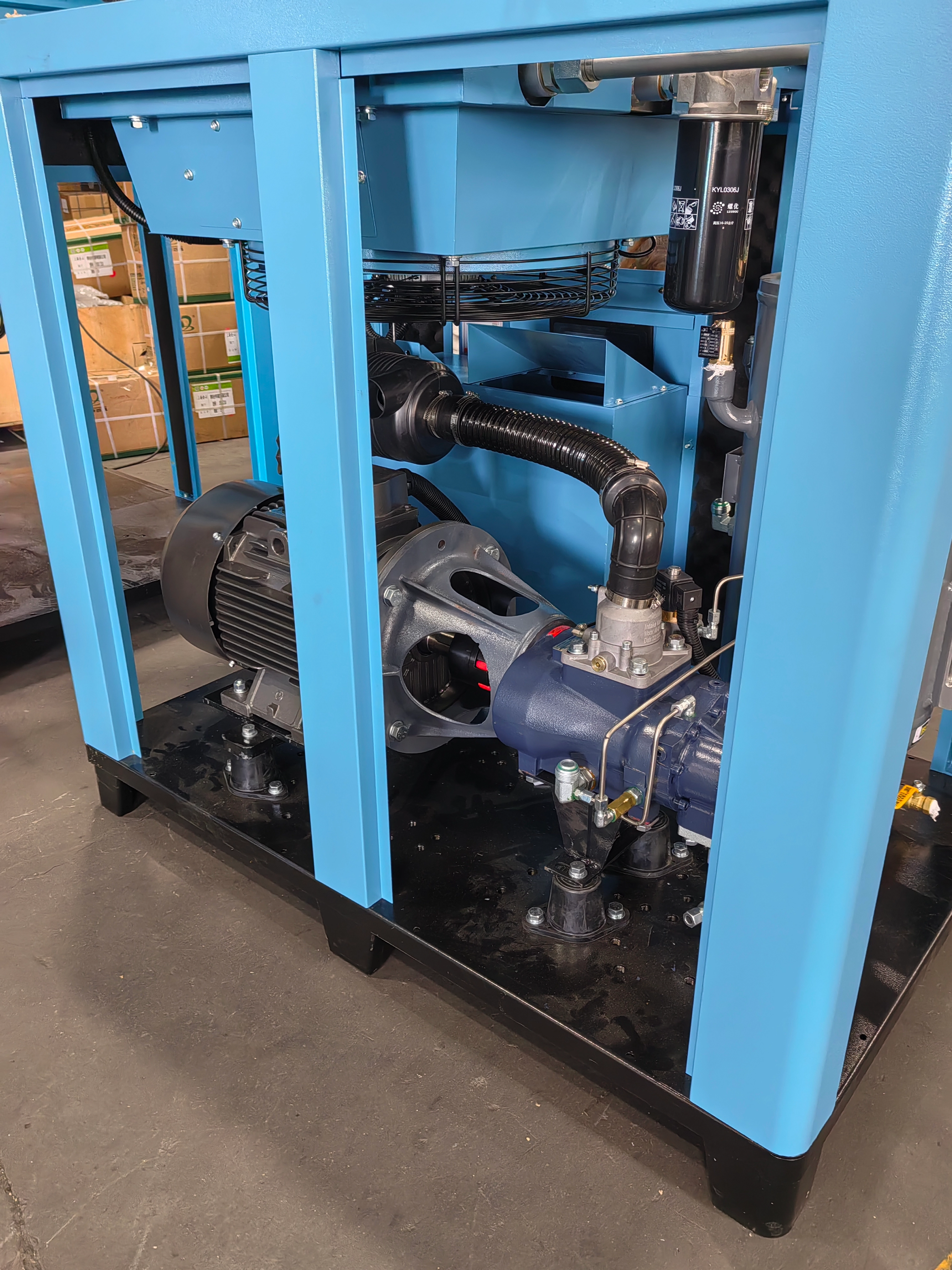 ضاغط هواء لولبي صناعي Luoyou 55KW 75hp 8bar 10bar 13bar VSD منفذ المصنع سعر جيد جودة عالية 10.05m&sup3;/min 7.8m&sup3;/min 7.3m&sup3;/min موفر للطاقة 8kg 10kg 13kg 0.8Mpa 1.0Mpa 1.3Mpa مرحلة واحدة