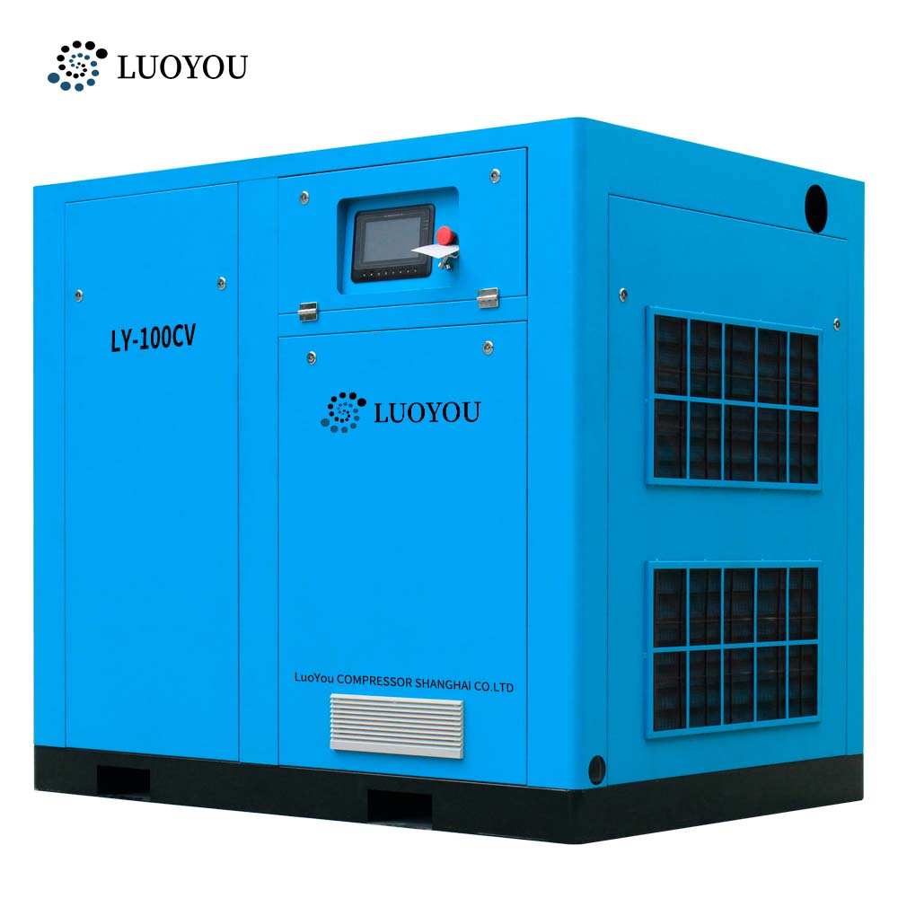 Luoyou Industrial Screw Air Compressor 55KW 75hp 8bar 10bar 13bar VSD Factory Outlet Good Price High-quality 10.05m³/min 7.8m³/min 7.3m³/min Energy-saving 8kg 10kg 13kg 0.8Mpa 1.0Mpa 1.3Mpa single stage